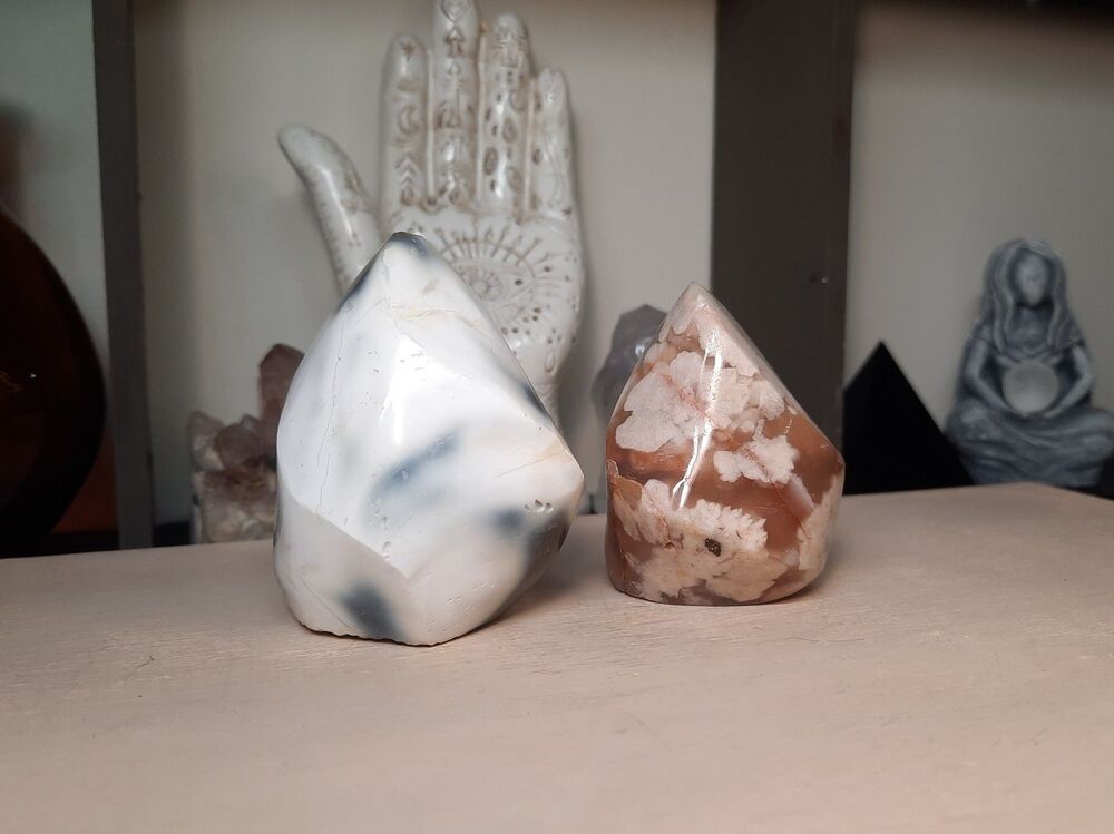 Agate Crystal Flame Free-form Bundle